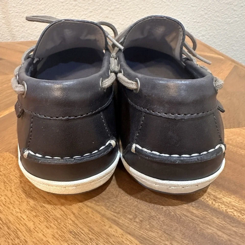 Cole Haan Mens Pinch Roadtrip Camp Moc Blue 7.5 M Navy Leather Boat Shoe Driving